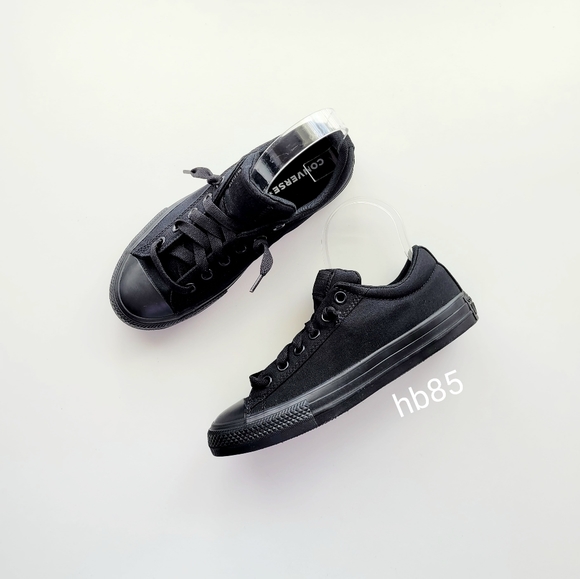 Converse CTAS Street Slip Black Monochrome Youth 5 - Picture 2 of 6